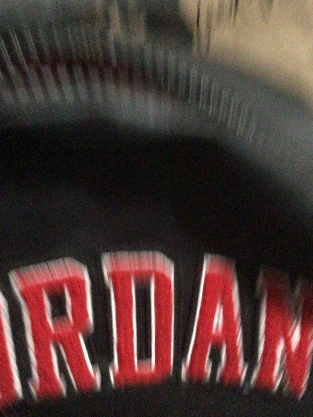 Jordan Black and Red Logo Backpack